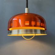 Suspension UFO Space Age transparent orange