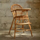 Chaise haute en rotin vintage