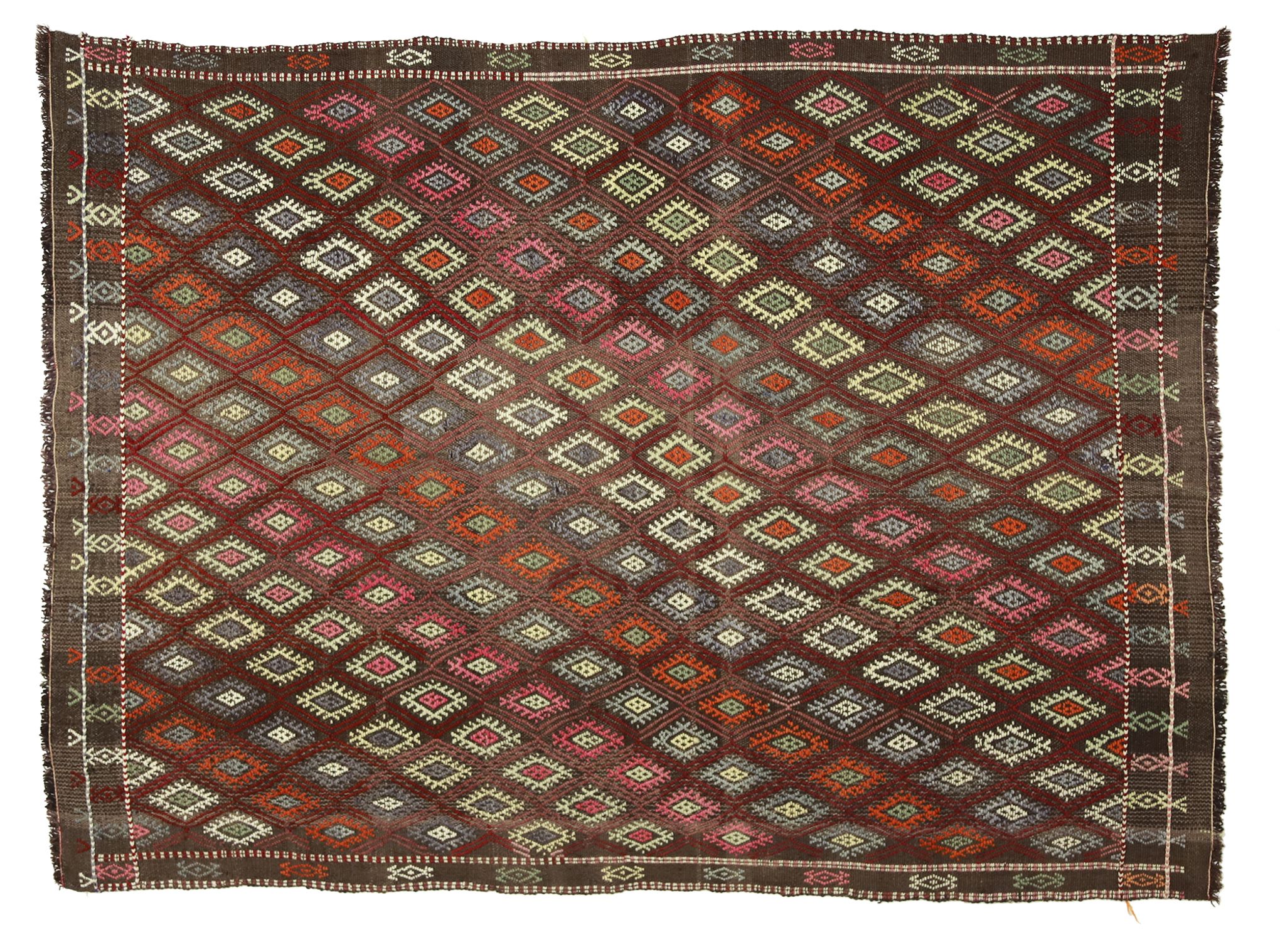Tapis kilim artisanal d’Anatolie 191 cm x 143 cm