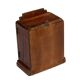 Small old wall display case clock box patina original india