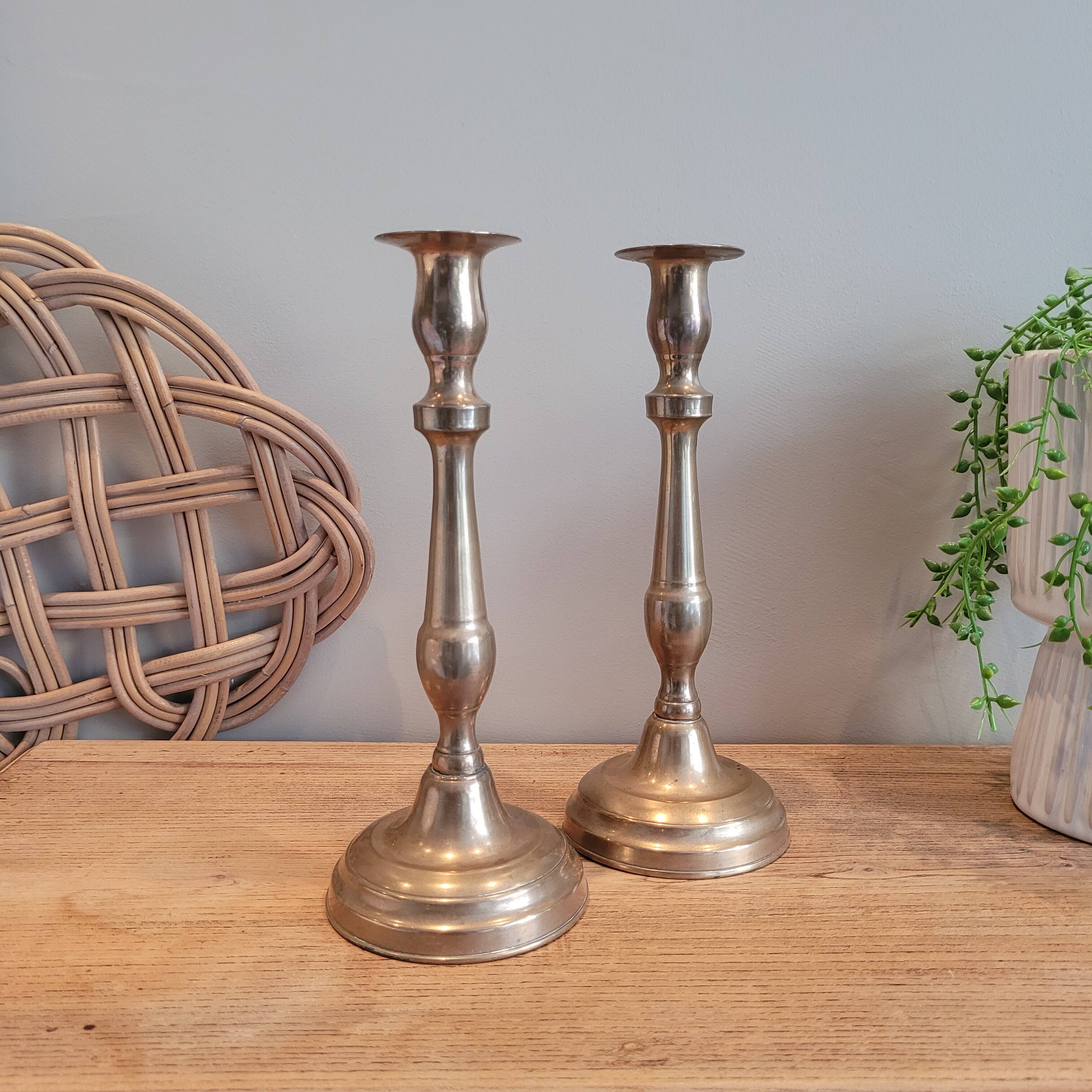 La Redoute x Selency pair of brass candle holders 04