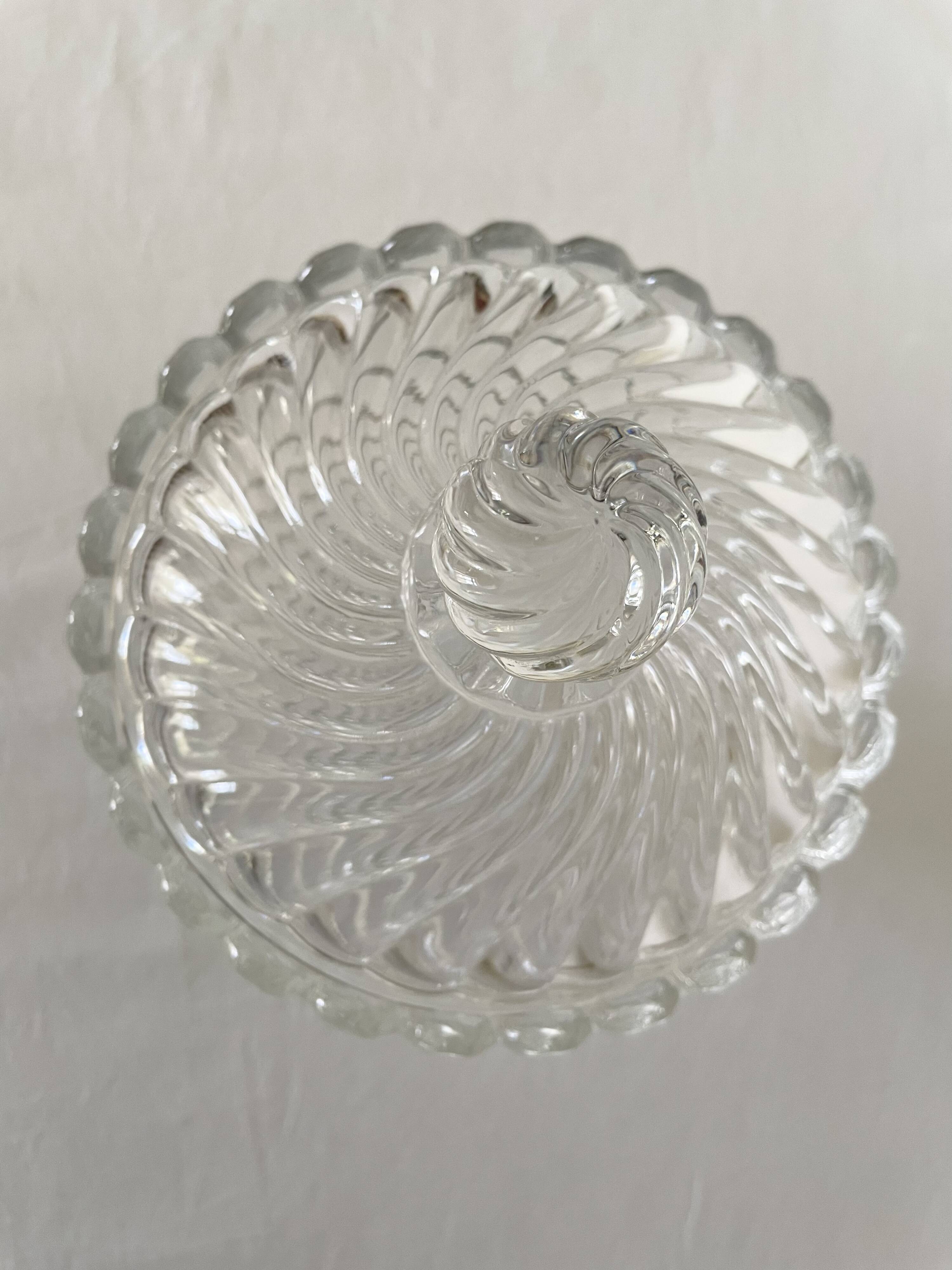 Baccarat crystal candy box, Bamboo model