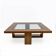 Mid-century Modern Maple Inlays and Walnut Coffee Table, Italy, 1970s