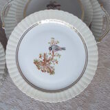 7 bird dessert plates