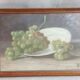 Pair of oil paintings with grapes