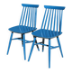2 blue Tapiovaara style chairs