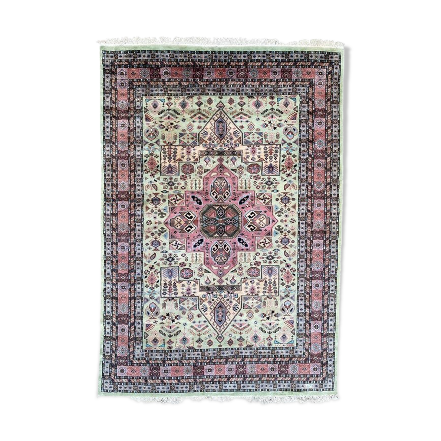 Vintage Pakistani geometric rugs