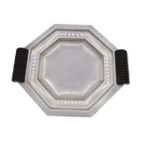 Art deco dish in silver