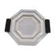 Art deco dish in silver