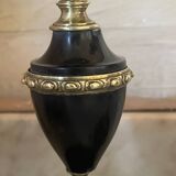 Pair of marble and brass candlesticks circa 1860