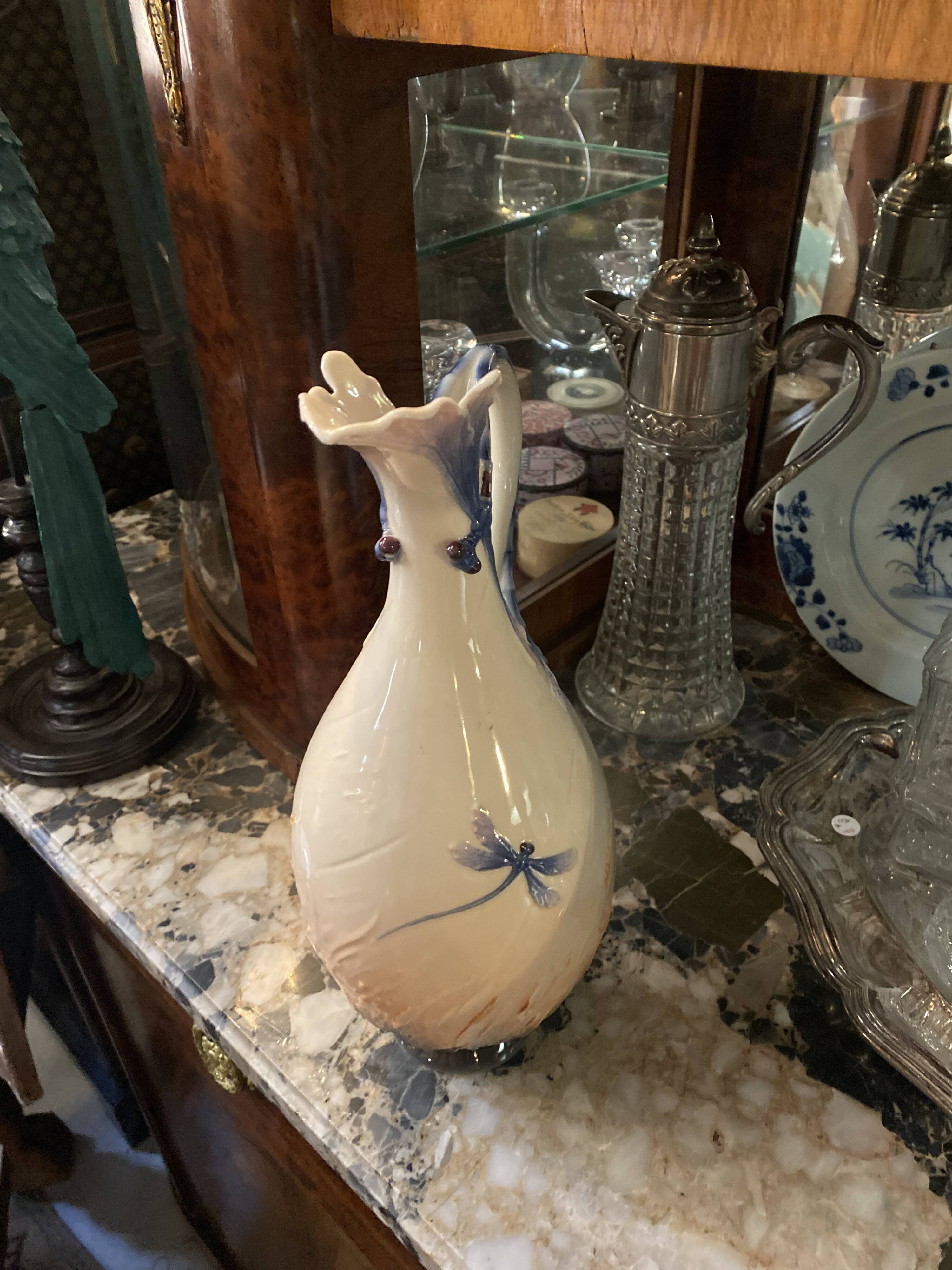 Dragonfly Vase 1900 Art Nouveau