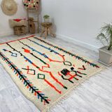 Handmade moroccan berber carpet 262 x 151 cm
