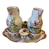 Huile et vinaigre en faïence