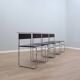Ensemble de 4 chaises Giovanni Carini "Libellula" pour Planula, Italie, années 1970.