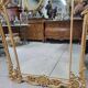 Golden wooden glazed mirror ref mart