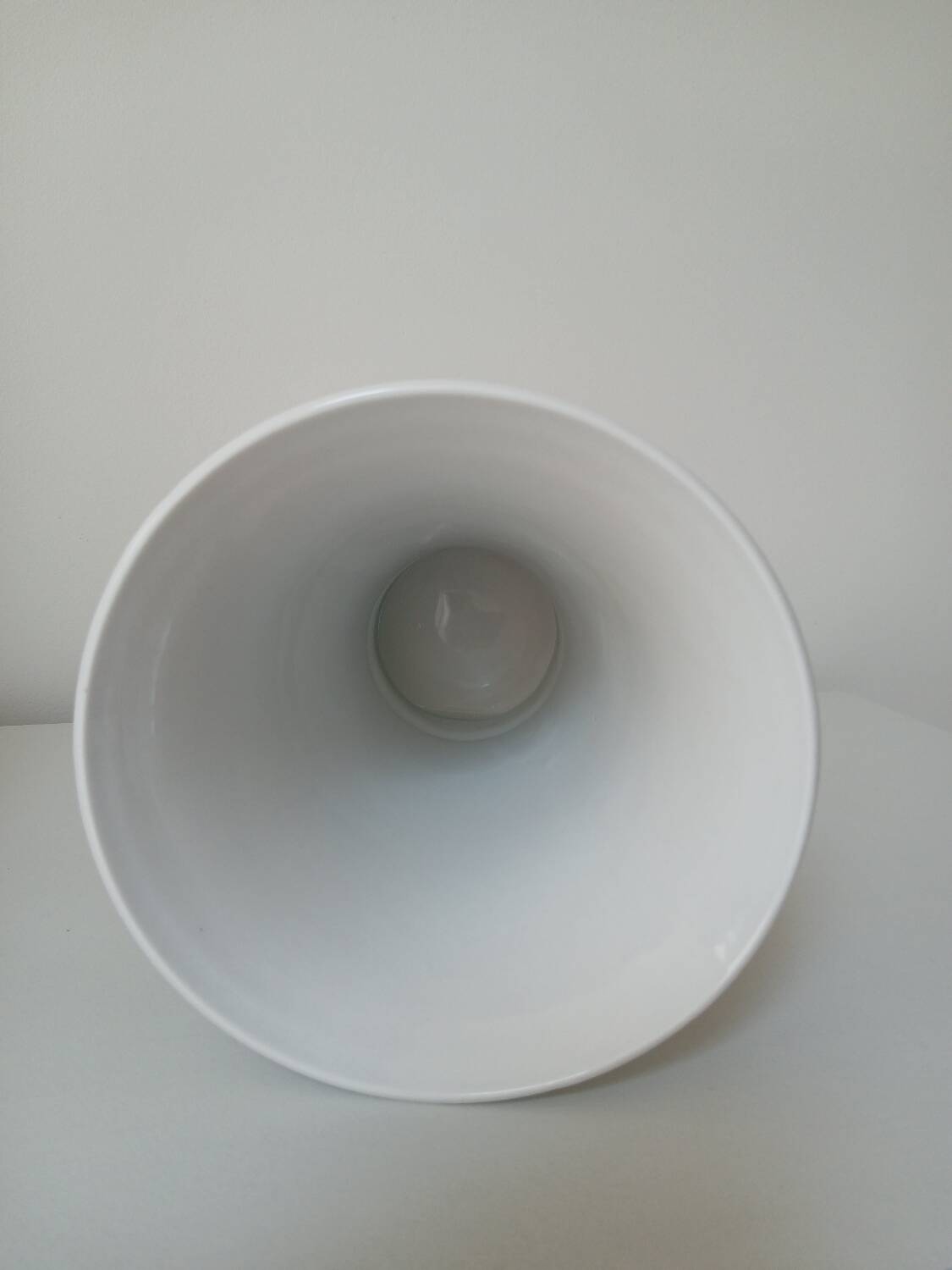 White porcelain vase