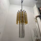 Murano Glass Trilobi Chandelier by Venini 1970’s