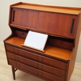 Teak secretary, Danish design, 1970s, production: Denmark