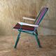 Pair of foldable camping armchairs "lafuma"