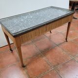 Louis XVI style cherry wood coffee table