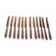12 silver metal knives