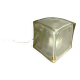 Lampe cube en verre vintage iviken par ikea