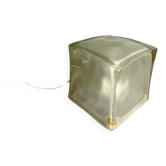 Vintage glass cube lamp iviken by ikea