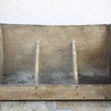 Wooden storage bin, vintage storage furniture, tool storage