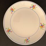 6 Gien dessert plates, Nice model, 1950