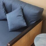 2/3-seat canning sofa and blue fabrics