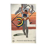 Phillips peter (1939) olympische spiele münchen, 1972. original poster