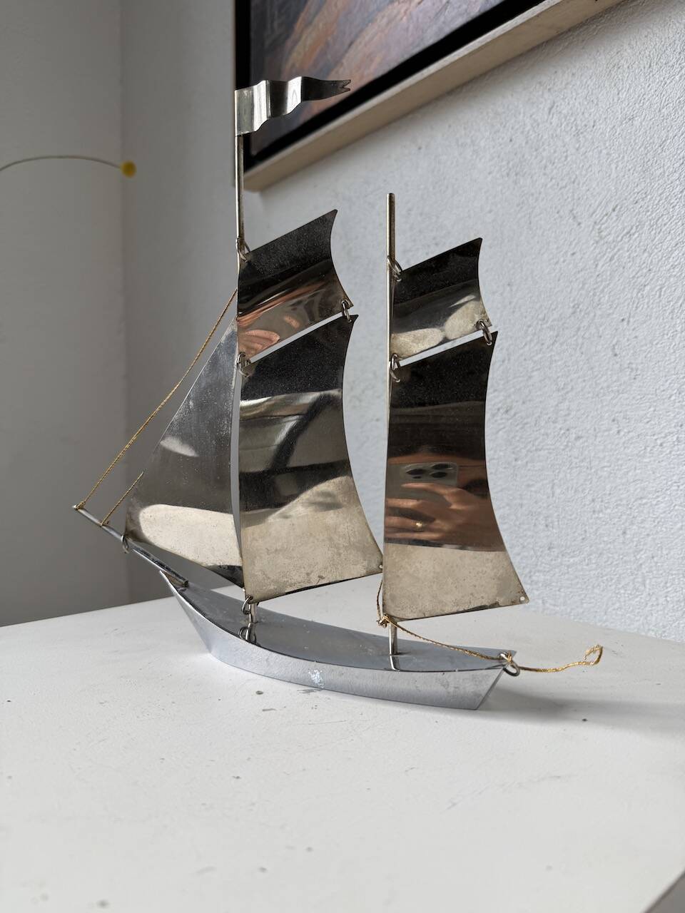 Stainless steel boat from the 1980s.