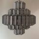 Lustre XL suspension verre fumé gris