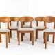 Lot de 6 chaises design danoises Juul Kristensen en teck