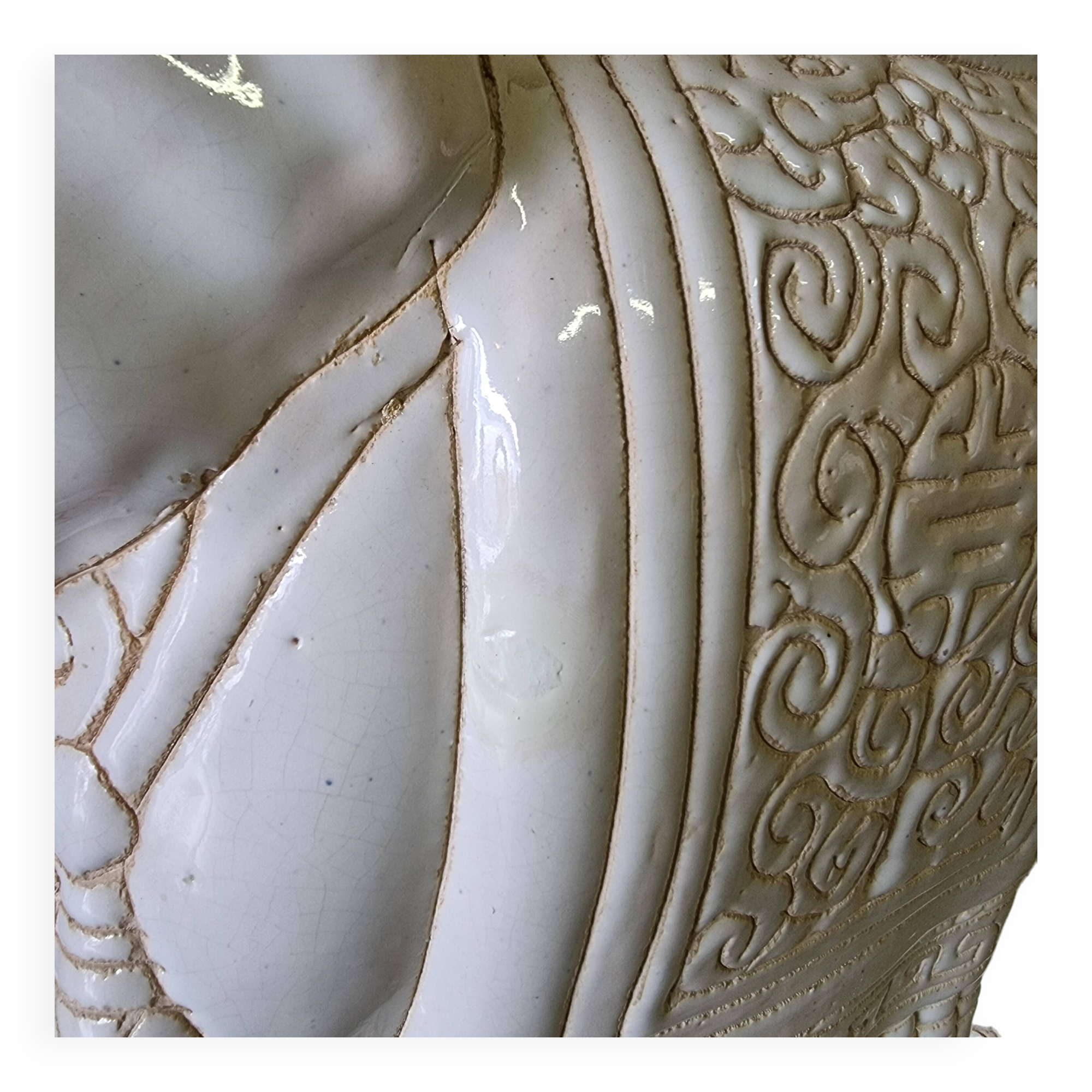 Vintage Ceramic Elephant Plant Table Mid 20th Century