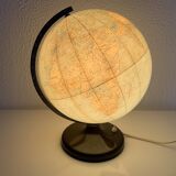Vintage globe 1960 terrestrial lamp Süd-west verlag Munchen - 34 cm