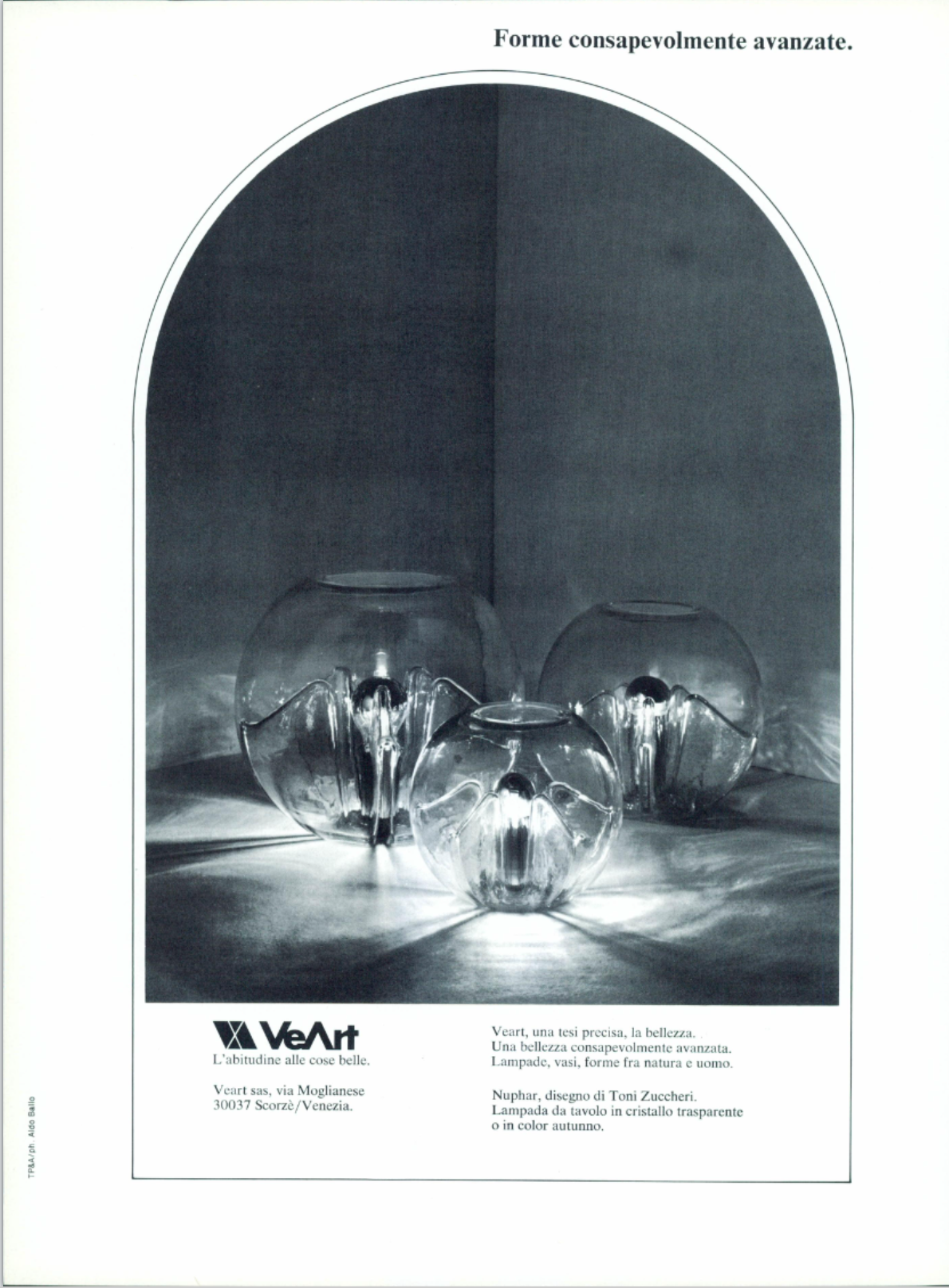 Nuphar Lamp By Toni Zuccheri For Veart 1970s