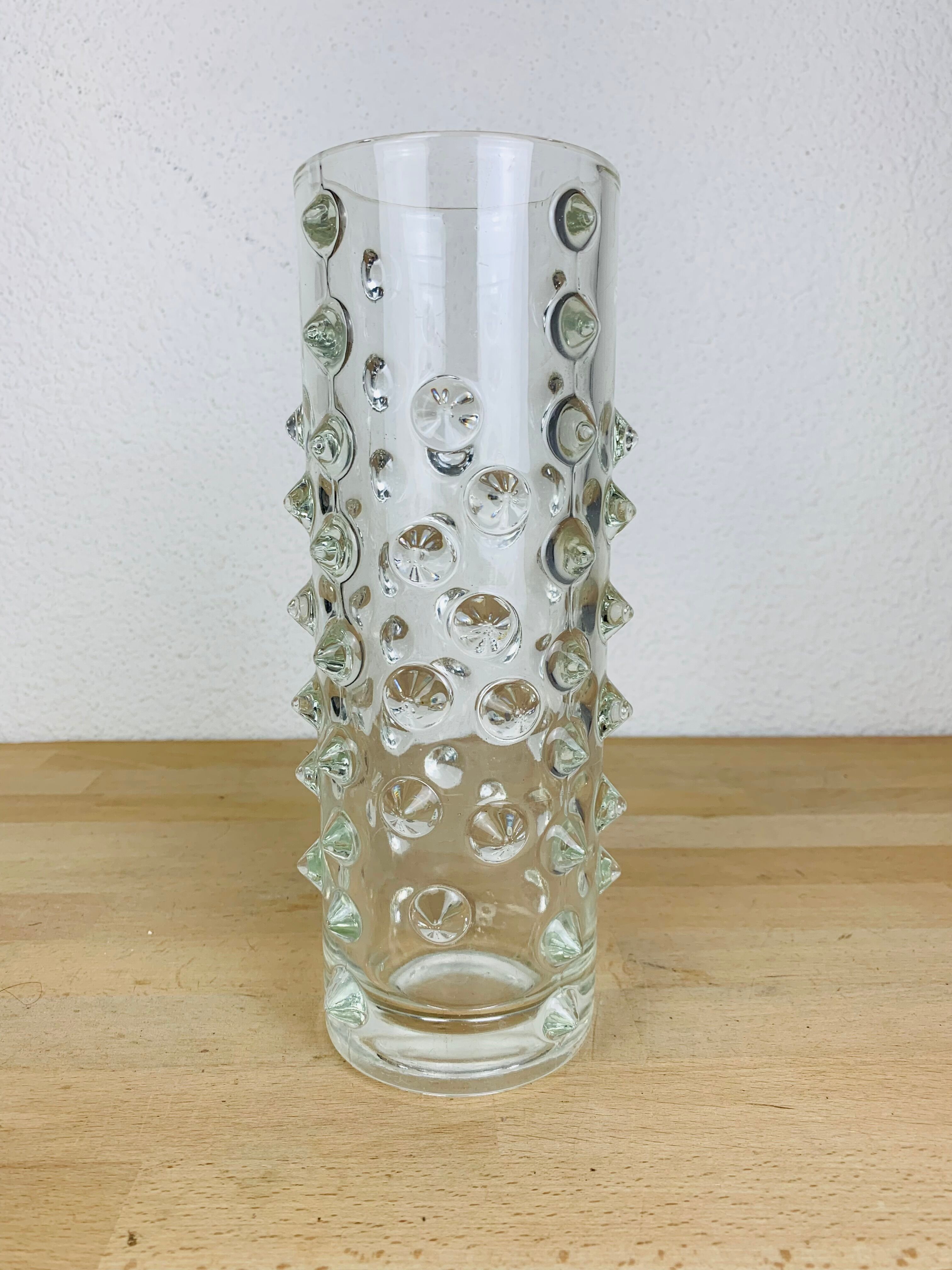 Vintage bubble glass vase