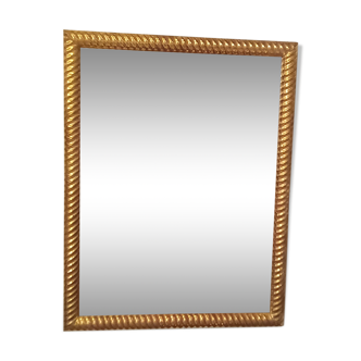Golden mirror 75x57cm
