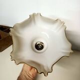 Beige opaline ceiling light in uraline