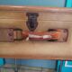 Old leather suitcase