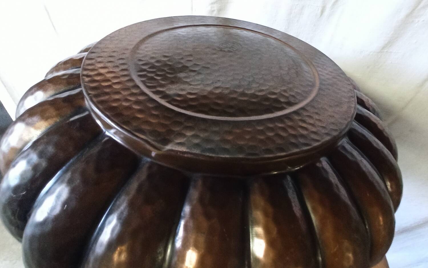 Lilium Italy plant holder in copper and wrought iron