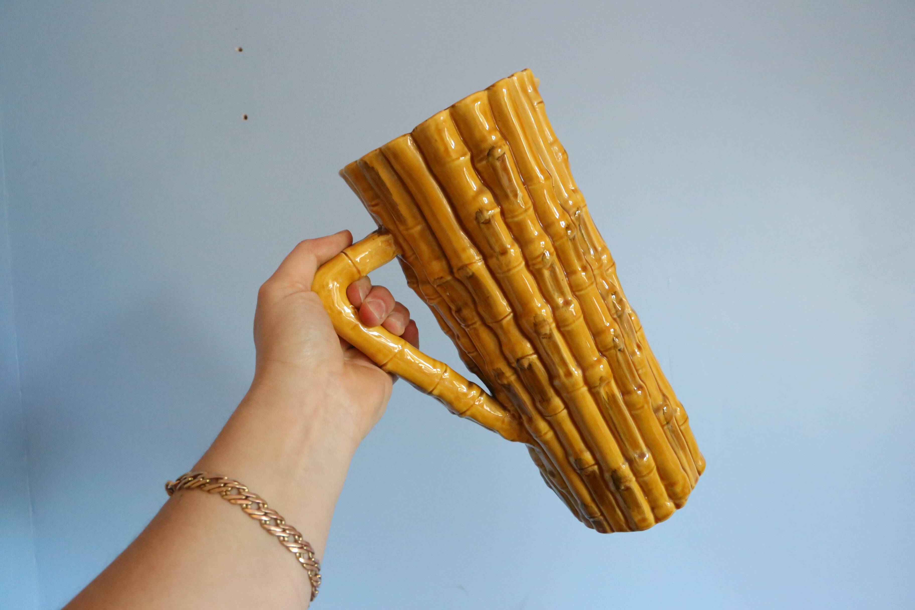 Large ceramic pitcher Vallauris