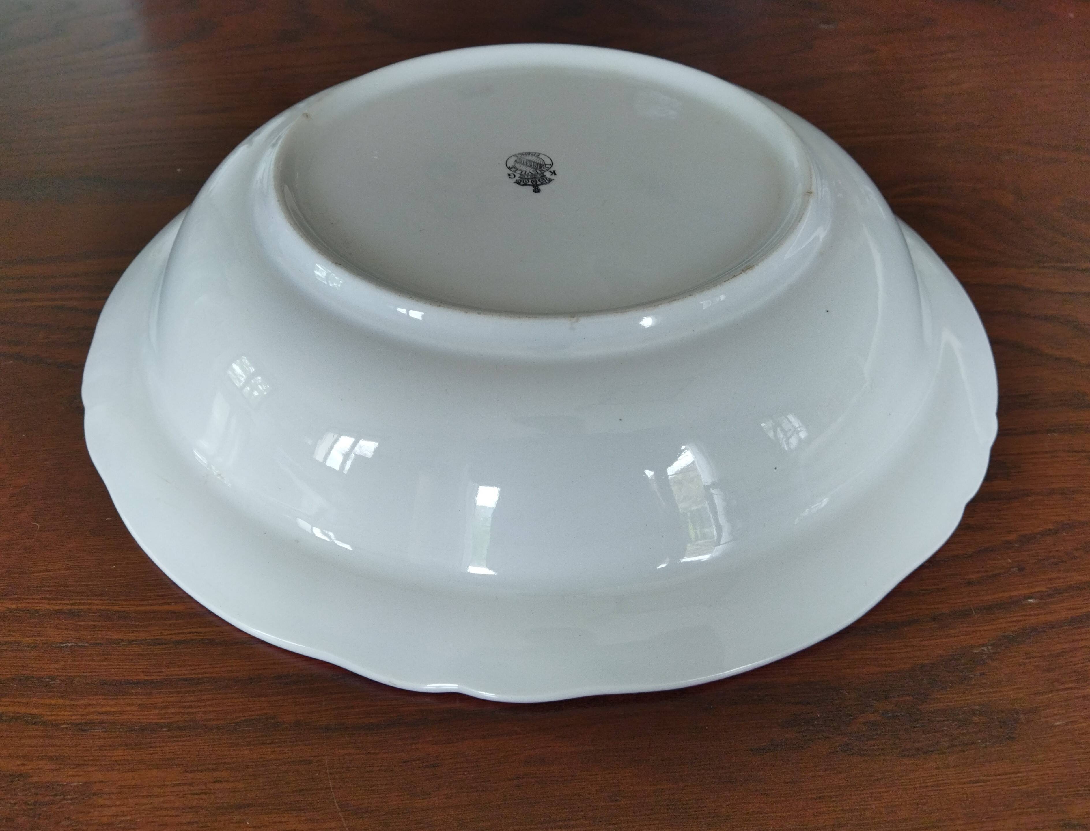 Deep dish "Fine street lamp" KG Lunéville