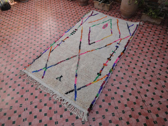 Carpet Berber azilal 207 x 116 cm