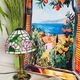 Lamp inspired by vintage Tiffany style Art Nouveau.