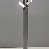 Varnished Iron, Steel and Plexiglass Illuminated Coat Rack, Italy