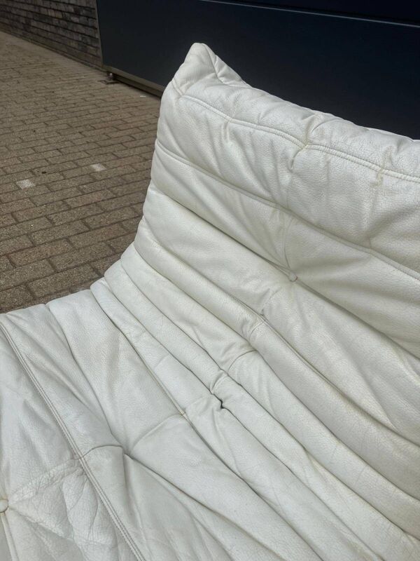 100% authentieke Ligne Roset Togo 1zit licht beige leder ‘87