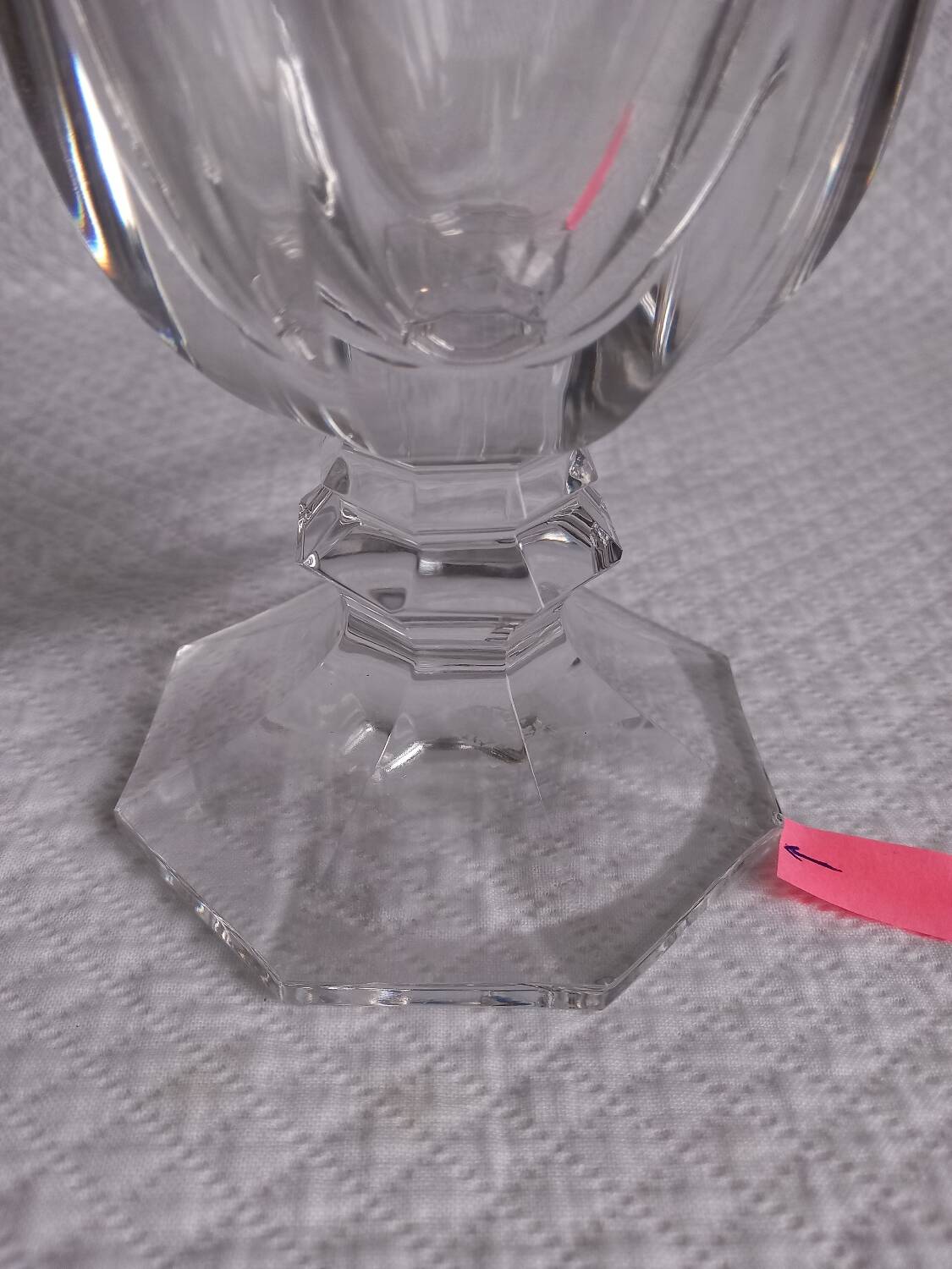 Superb cut crystal jug from the Saint Louis house, model Ch.