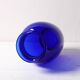 Vase en verre bleu cobalt, Italie années 1970